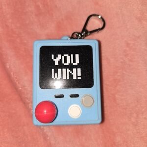 Mini Blue Handheld Game Console Hand Sanitizer Keychain From Bath And Bodyworks